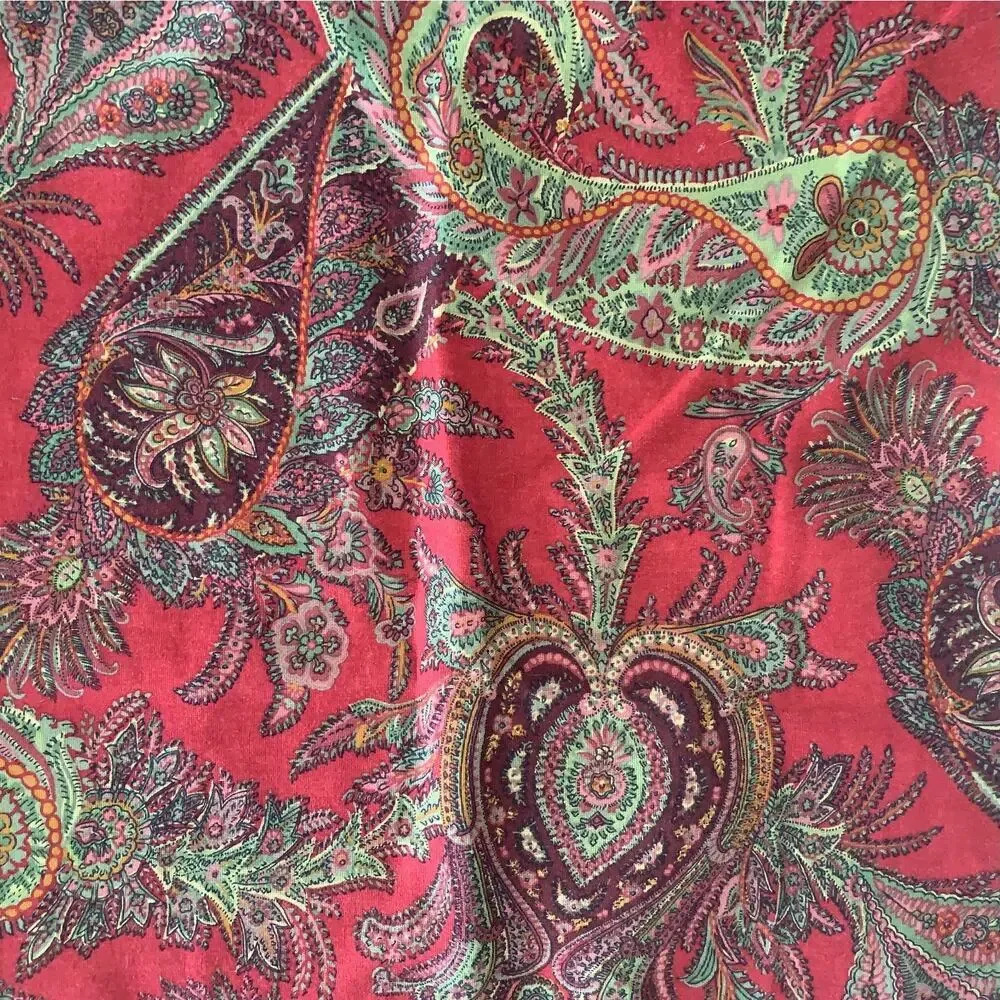 Lot 2 x Pottery Barn Caesarea Palampore Red Paisley Pillow Shams 20